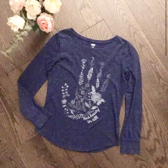 Other - Girl’s Long Sleeve Hand Print Shirt